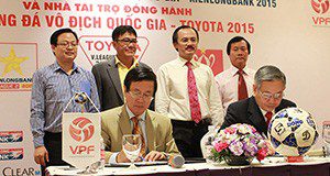 Hình ảnh Lễ ký kết và ra mắt nhà tài trợ HNQG, Cúp Quốc Gia – Kienlongbank 2015