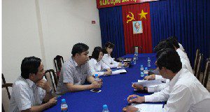 Đoàn khảo sát VPF làm việc tại CLB Đồng Tâm Long An