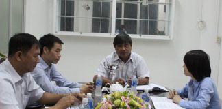 Đoàn khảo sát Công ty VPF làm việc với Đội bóng đá Thành phố Hồ Chí Minh