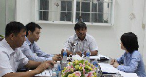 Đoàn khảo sát VPF làm việc với Đội bóng đá Thành phố HCM