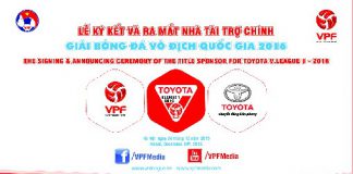 VPF Media truyền hình trực tiếp Lễ ký kết Nhà tài trợ chính giải VĐQG 2016