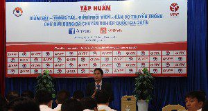 Khai mạc Lớp tập huấn Trọng tài, Giám sát, CBTT, ĐPV trước mùa giải 2016