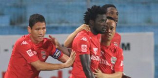 Thắng Sanna.KH, B.Bình Dương leo lên thứ 3 Toyota V.League 2016
