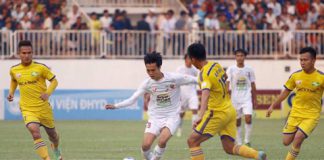 Quế Ngọc Hải nhận thẻ đỏ, HAGL chia điểm cùng SLNA