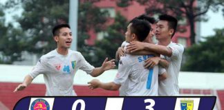 Thắng đậm Sài Gòn 3-0, Hà Nội T&T tạm vươn lên dẫn đầu