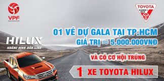 Xem 2 vòng cuối Toyota V.League 2016 trúng ngay Toyota Hilux