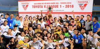 Vô địch Toyota V.League 2016, CLB Hà Nội T&T được nhận 13 tỷ đồng