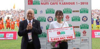 Chương trình bình chọn bàn thắng đẹp tháng 4 Giải VĐQG Nuti Café 2018