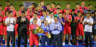 Chùm ảnh trao giải Ba VĐQG LS 2020 cho Sài Gòn FC