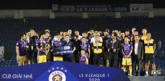 Chùm ảnh trao giải Nhì VĐQG LS 2020 cho Hà Nội