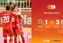Trận đấu bù vòng 4 LPBank V.League 1-2025/26: CLB CAHN tiến sát ngôi đỉnh bảng