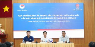 Khai mạc tập huấn đợt 2 giám sát trọng tài, trọng tài giữa mùa giải BĐCN QG 2025/2026