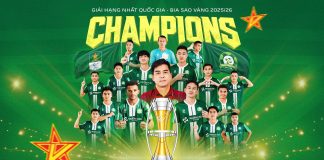 Vòng 21 Giải HNQG Bia Sao Vàng 2025/26: Xác định 3 đội dẫn đầu, CLB Trường Tươi Đồng Nai vô địch.