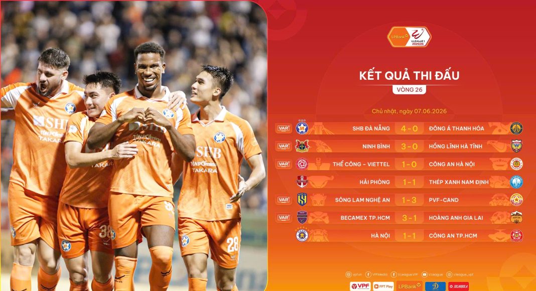 Vòng 26 LPBank V.League 1 – 2025/26: Đoạn kết kịch tính!